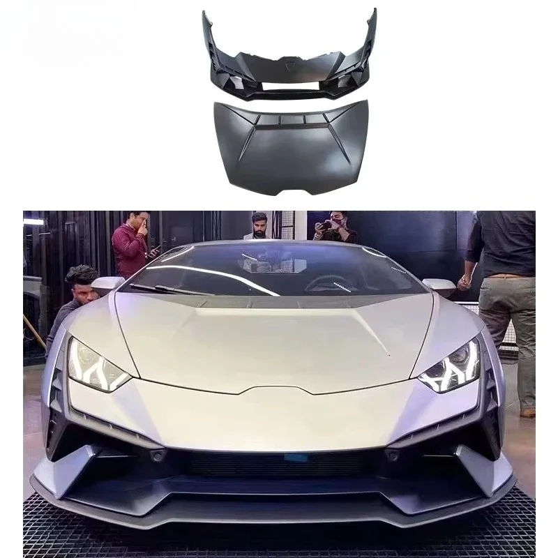 High Quality for Huracan Upgrade Tecnica Kits Fast Delivery Dry Carbon Fiber Front Bumper Hood Fender