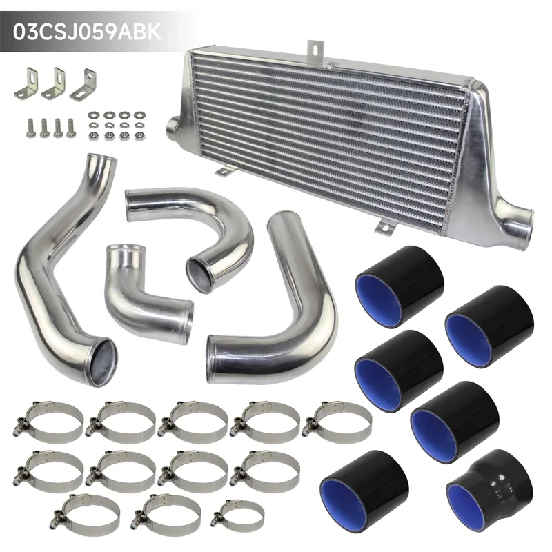 Front Mount Intercooler Hose Kit Tube & Fin For Toyota Chaser MARK II JZX110 1JZ-GTE 1JZGTE 2.5L Torbo Engine 2000-2004