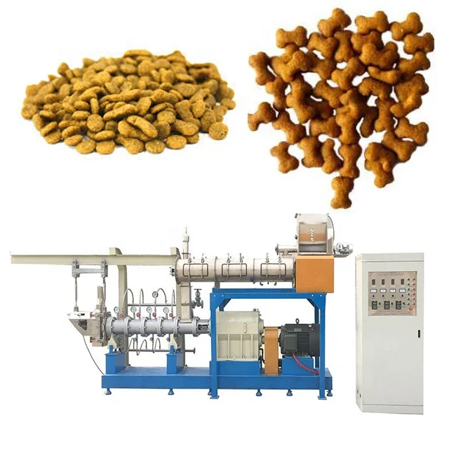 التلقائي سعة كبيرة 100 كجم/ساعة-6 طن/ساعة التلقائي بالكامل الأسماك الكلب القط آلة تجهيز أغذية الحيوانات الأليفة الطارد معدات خط النبات #1