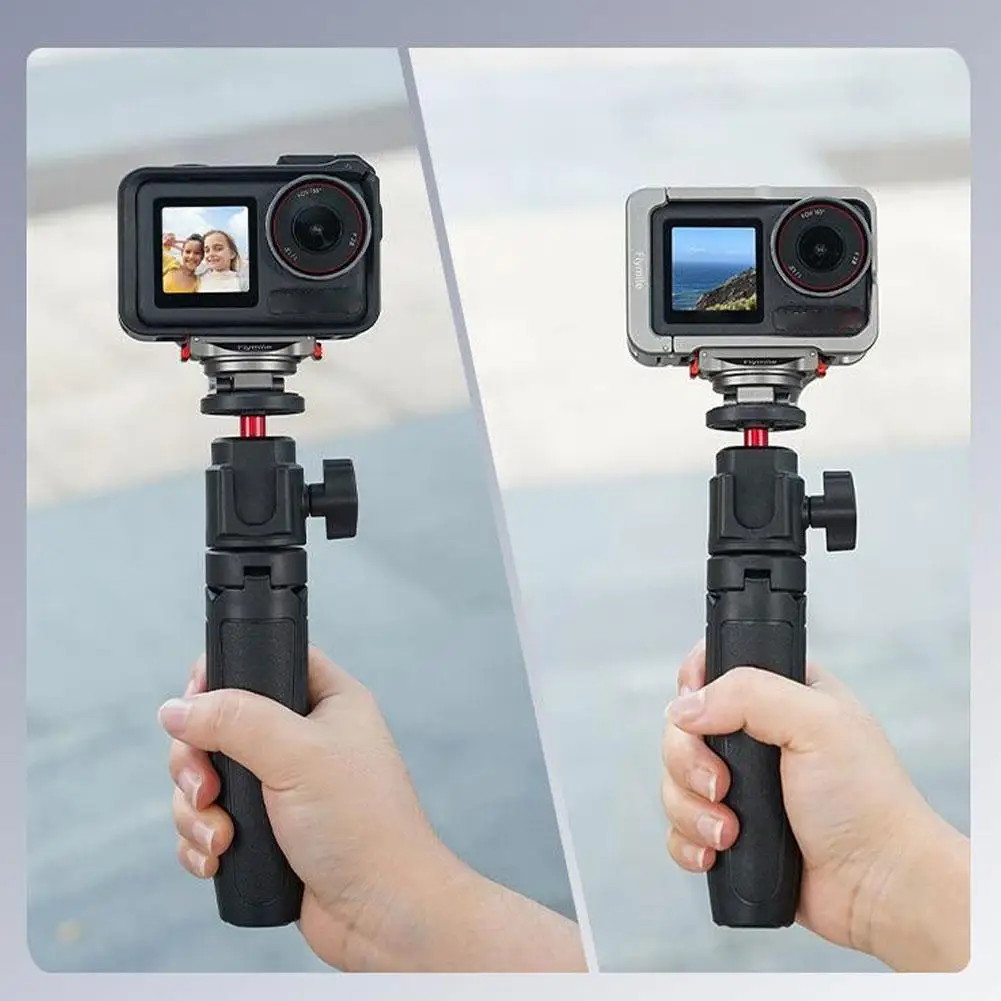 コールドシューカメラマウントホルダー、DJIアクションカメラ用三脚マウント、マグセーフ磁気ホットシューカメラアダプター（1/4インチネジ穴付き）