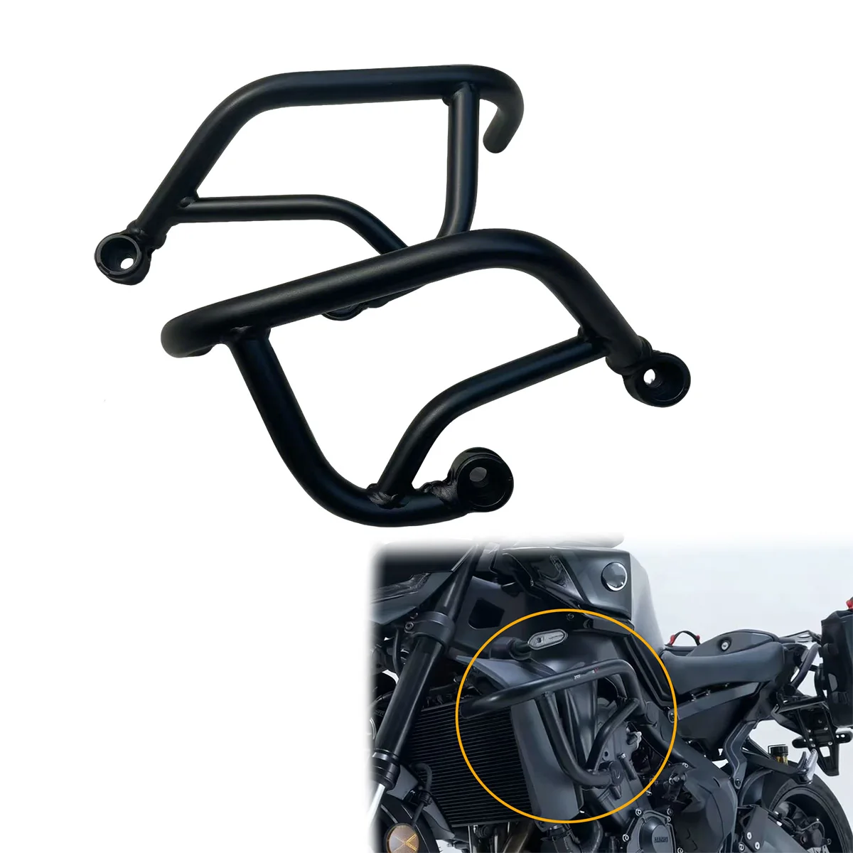 

Защитная дуга (крэшбар) для двигателя мотоцикла, защита рамы для YAMAHA MT09 SP/AMT 2023-2026