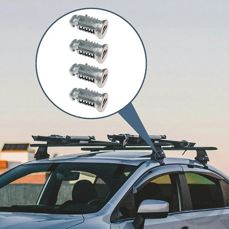 Комплекты цилиндров с замком Thule, 4 шт., сменная замена с ключом для велосипедных багажников, багажников на крыше, лыжных багажников, поперечных перекладинок, системы с одним ключом