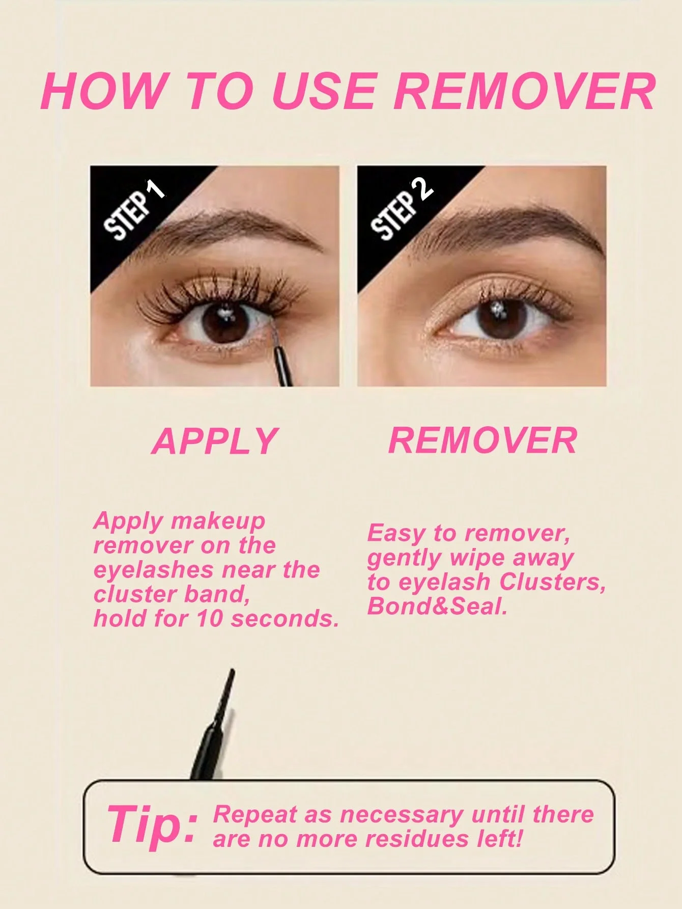 Pegamento y sello de pestañas para grupos de pestañas, unión y sello fijo fuerte, removedor, pegamento de pestañas duradero de 48H, pegamento para extensión de pestañas