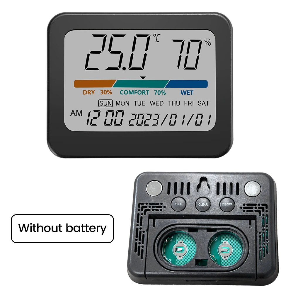 Digital Home Indoor temperatura misuratore di umidità sensore Gauge LCD termometro digitale igrometro stazione meteorologica