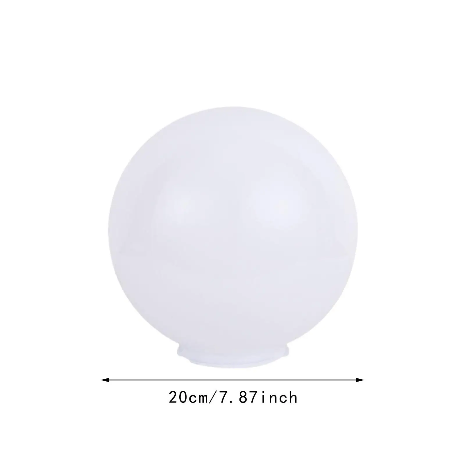 Globe Lamp Shade for Outdoor Use, Round White Cover for Lamp Post