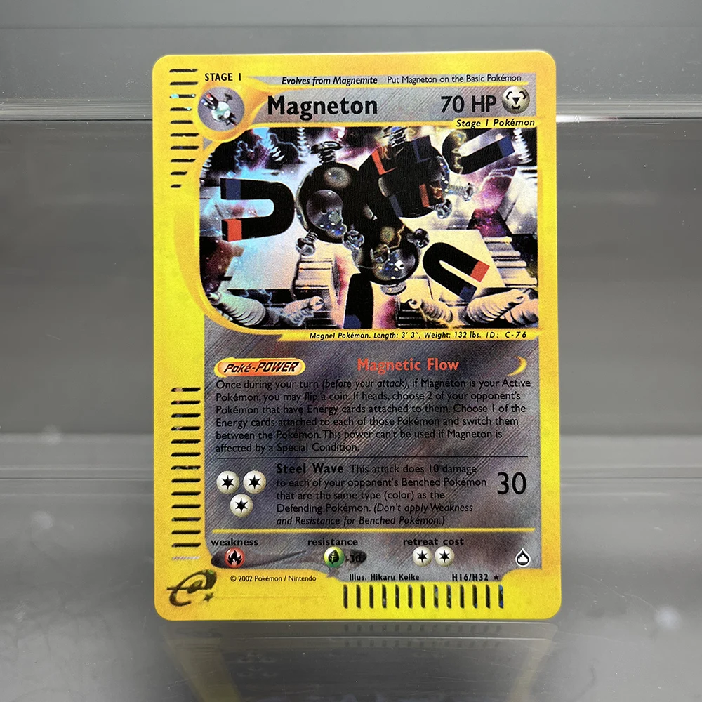 Pokemon E-Card Series Holographic Cards Umbreon Togetic Tyranitar Ampharos Hypno PTCG Proxy Card Kids Toys Game Collection