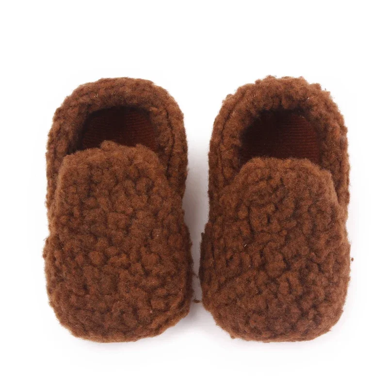 Baby Autumn and Winter Prewalking Shoes Non-slip Sole Soft Cotton Covered Winter Baby Shoes