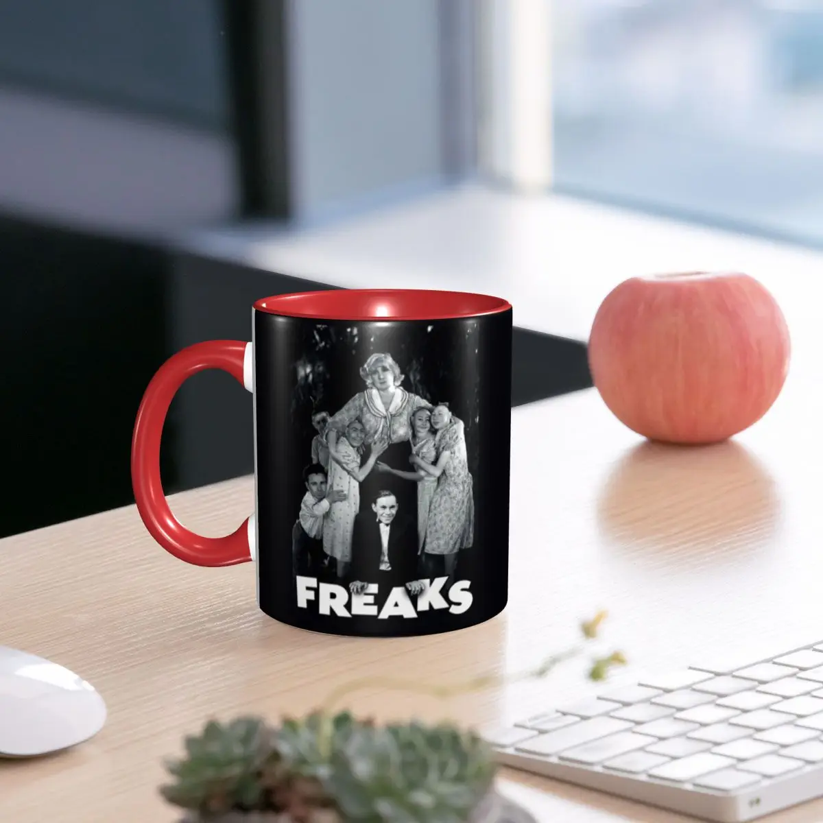 Freaks 1932 Gobble We Accept Her One Of Us Mug Funny Ceramic Coffee Cups Tea Mugs Milk Cup Drinkware Gifts for Friends