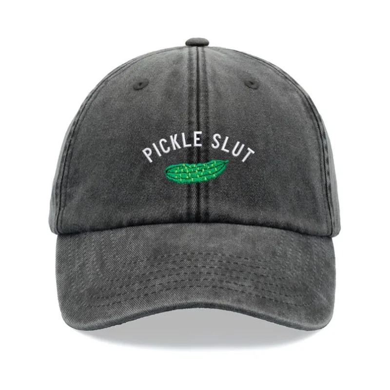 1pc Personality Fashion Pickle Sl*t Baseball Caps for Women,outdoor Windyproof Sunshine Low Profile Unisex Adjustable Dad Hats