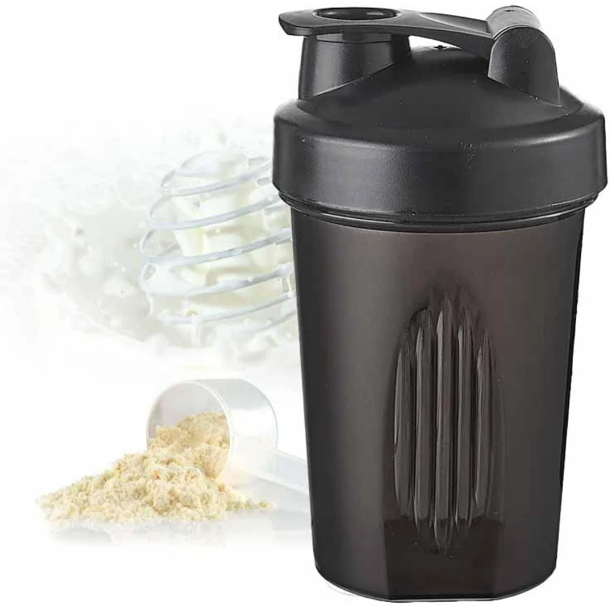 600ml/20oz BPA Free Protein Shaker Cup Portable Fitness Cup with Blender  for Fitness Enthusiasts Athletes Home