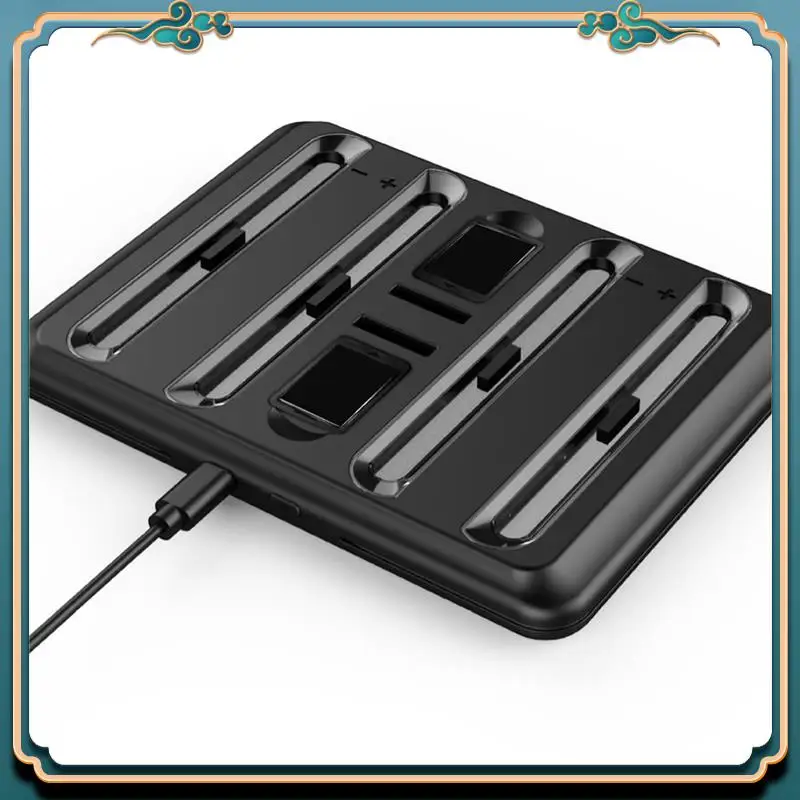 (New)-Charging Dock Station For Nintendo 2 4 In 1 Charging Stand 4 Joy Con Controllers Charging Station
