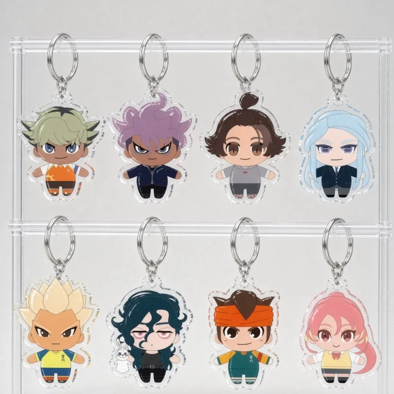 Acrylic Keychain Game Inazuma Eleven Anime Pendant Bag Decorations Gifts For Friends 6cm Fashion Collect Decoration