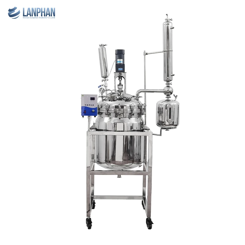 High quality stainless steel reaction kettle jacketed chemical reactor with constant temperature control