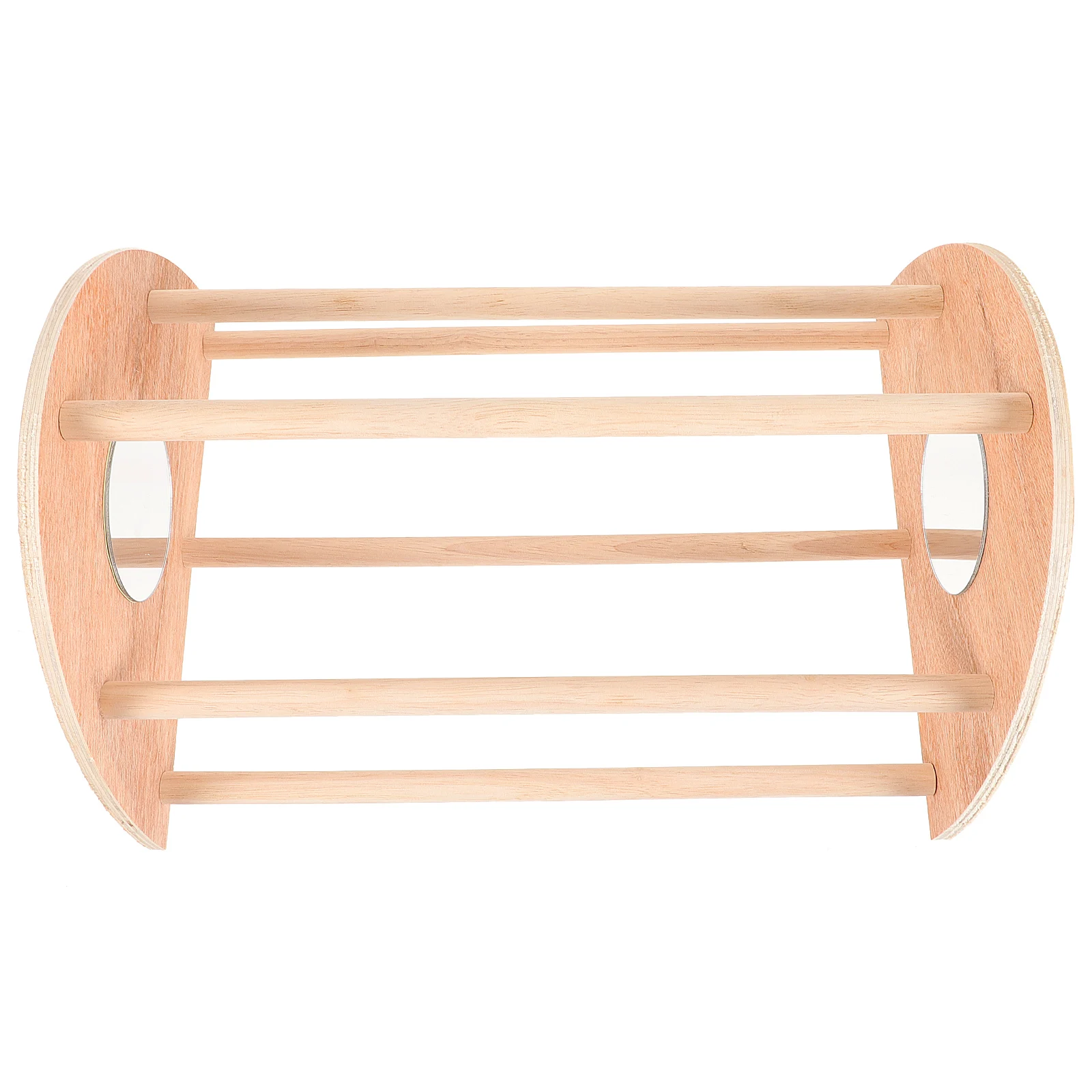 

Wooden Mirror Stand Bird Platform Chicken Accessories Perch Parrot Medium Birds Pet Natural Wood Stand Practical Rack Pet