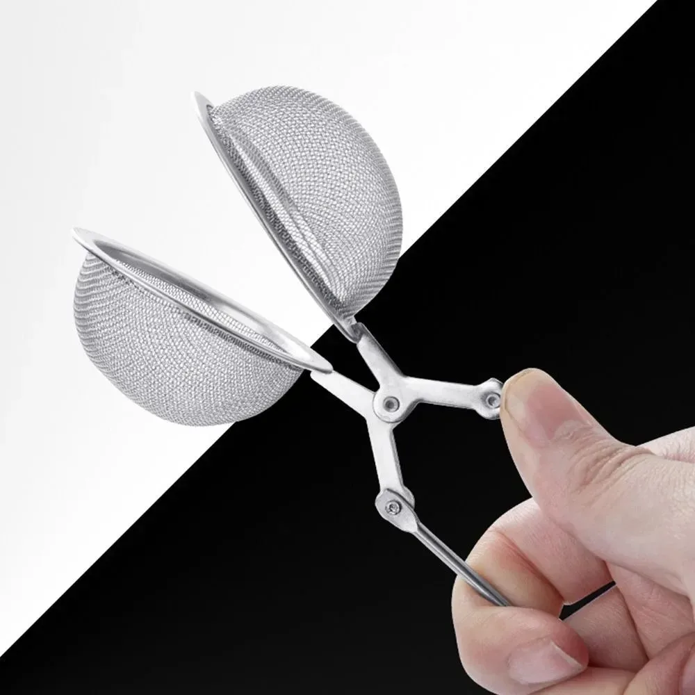 2026 Stainless Steel Spoon Tea Ball Infuser Filter Squeeze Leaves Herb Mesh Strainer Tea Infuser In Mesh Tea Ball Filter with