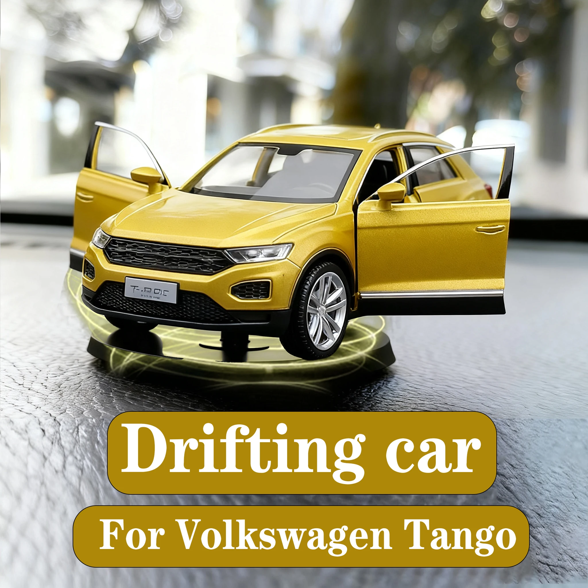 

Drift Rotating Ornaments Car Toy Model For Volkswagen Tango Car Model Ornament Fun Child Men Gift Car Center Console Decoration