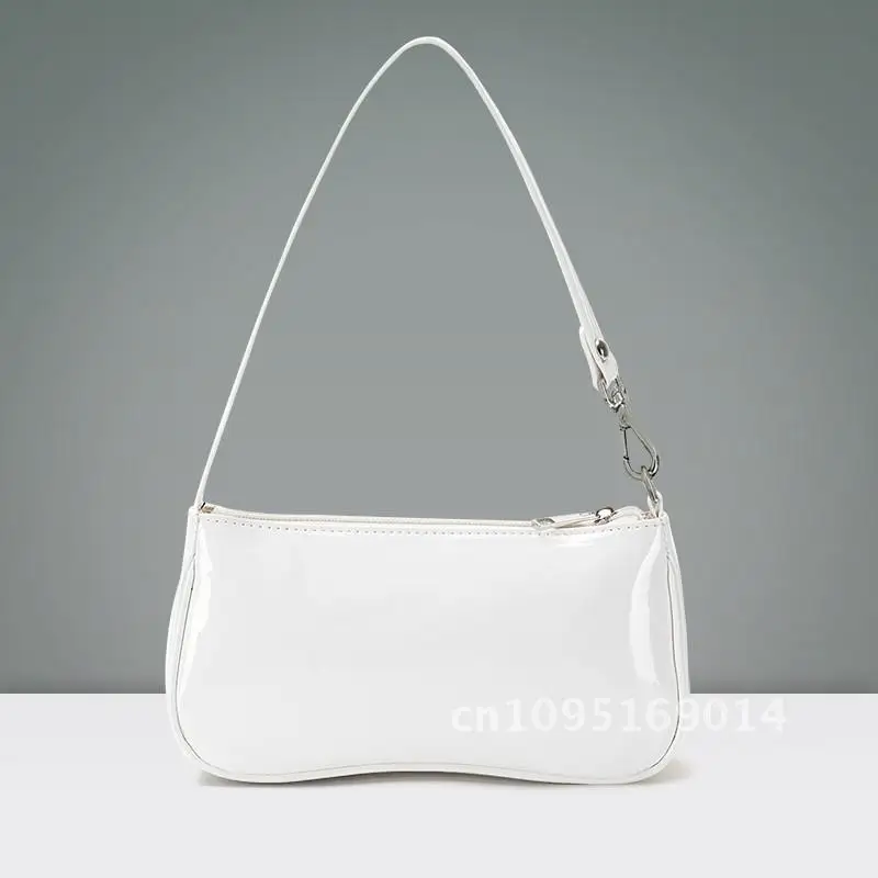 

Fashion Underarm Bag Women's Shoulder Handbag PU Leather White Black Pink Light Blue Apricot Small Cross-Border Trendy Bag