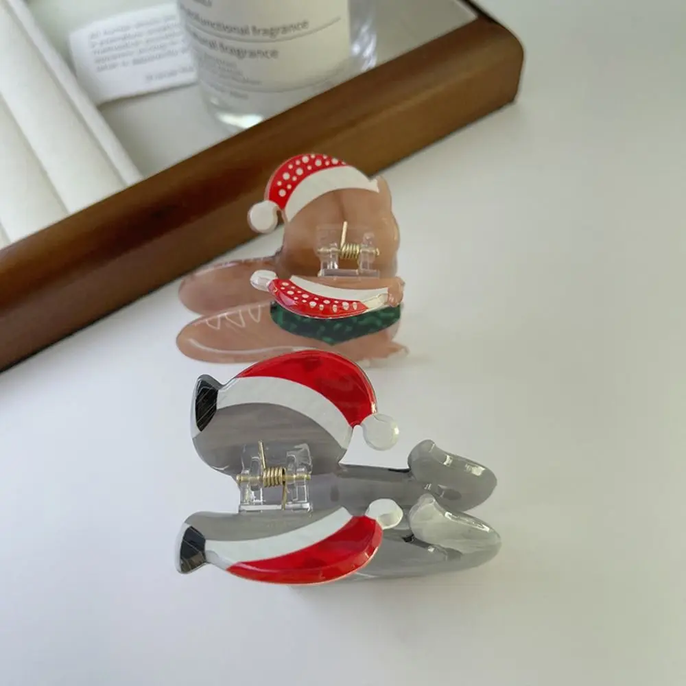 ファッション猫猫毛爪漫画ミッドサイズ動物サメクリップポニーテールホルダー韓国スタイルアクリル動物ヘアクリップ女性/女の子