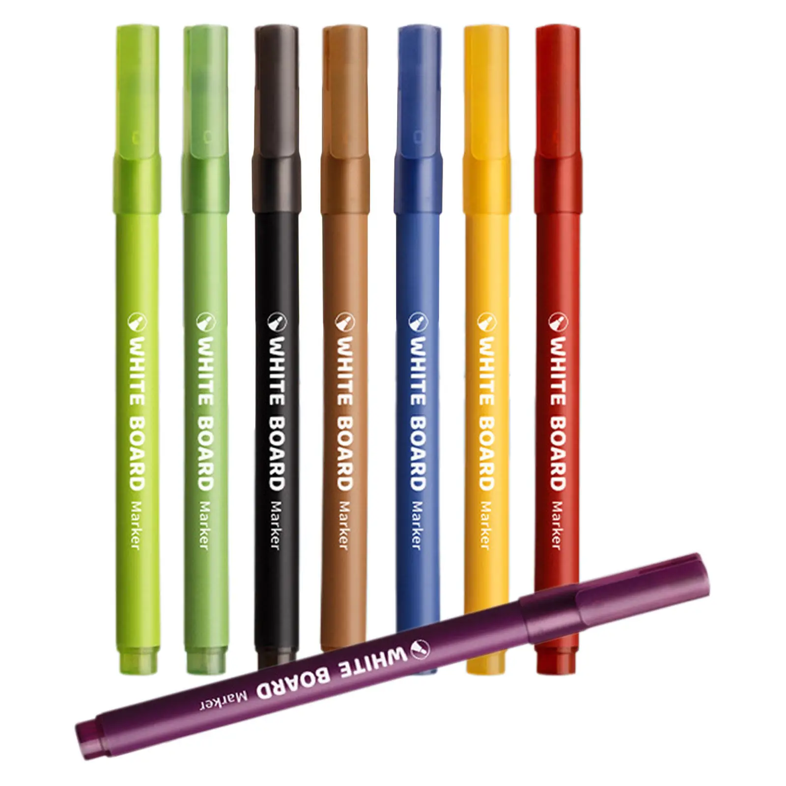 8 Pcs Whiteboard Pens Erasable Colored Markers Assorted Dry Erase Multi Eraseable