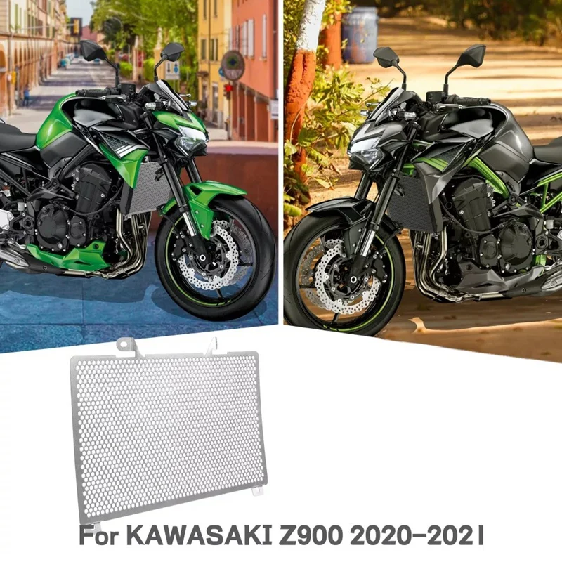 Motorcycle Water Tank Net Radiator Protection Grille Cover Radiator Protective Cover for Kawasaki Z900 2020 2021