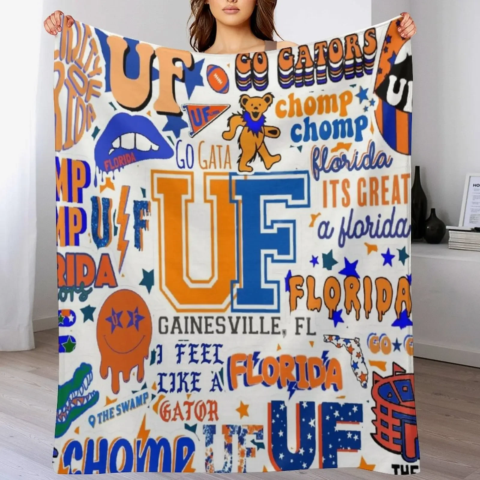 

UF1 Throw Blanket Soft Home Decor Blanket for Couch Bedroom