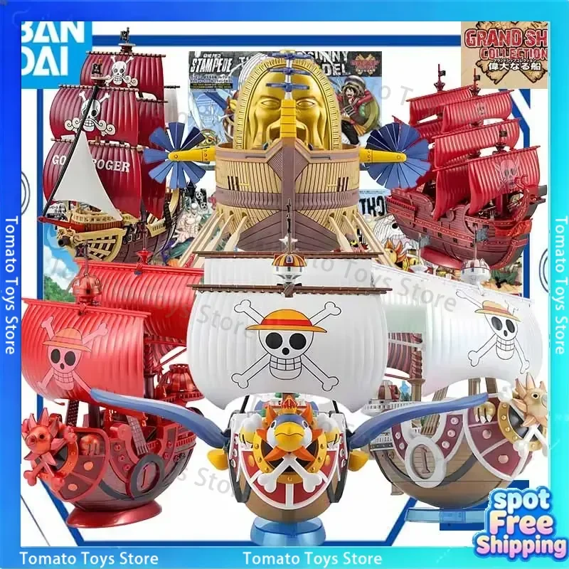 Bandai One Piece Thousand Sunny Grand Ship Collection Modellbausatz Anime Actionfigur Spielzeug Geschenk für Jungen Sammlerstücke