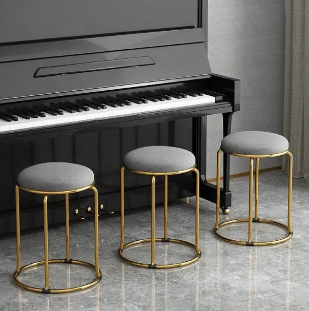 Light Luxury Stackable  Low Stool Nordic Round Stool Modern Simple Creative Bench