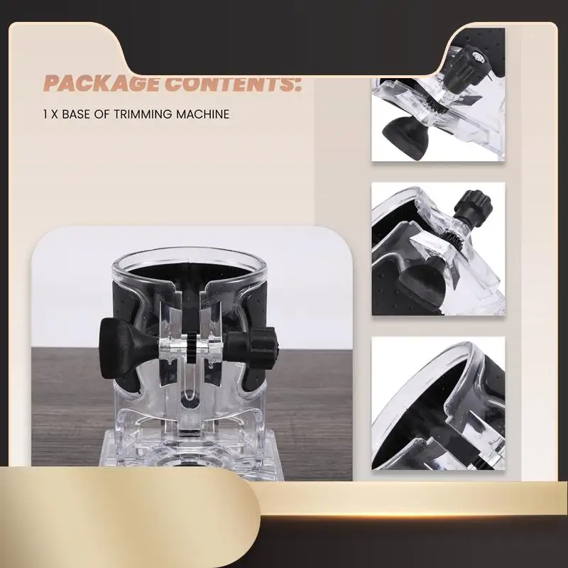 

Trimmer Machine Base Woodworking Cutter Electric Trimmer Machine Base Power Tool Accessories Plunge Router Base-N33R