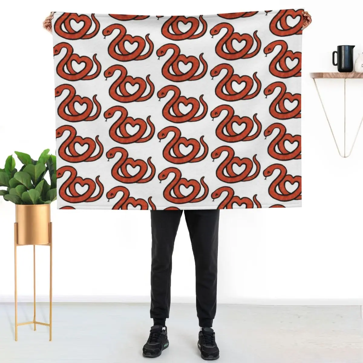 Snake Love Throw Blanket Softest sofa bed Weighted Shaggy Sofa Throw Beautifuls Blankets