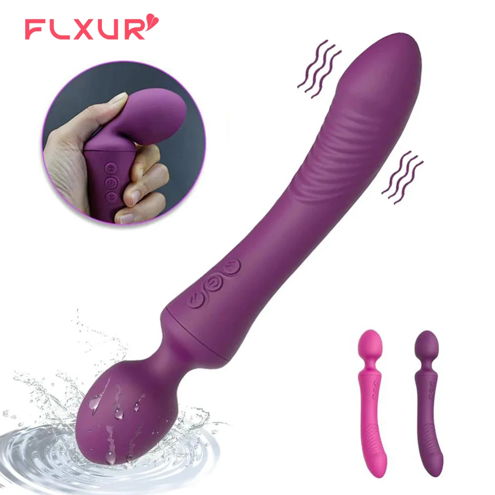 Dual Vibrator Dildos Wand Sexy Product for Women 10 Modes Clit Stimulator G Spot Vagina Massager Adult Sex Toys 18+