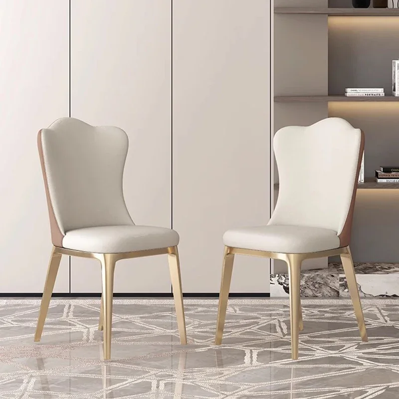 

Modern Kitchen Dining Chairs Accent Restaurant Metal Nordic Dining Chairs Luxury Simple Design Home Furniture Cadeiras LLDC