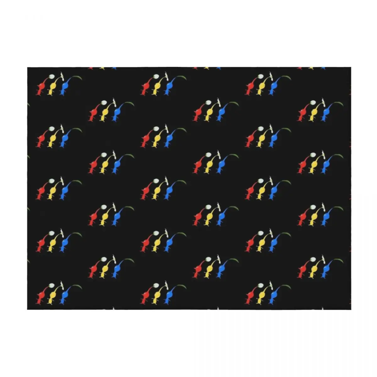 

3 Pikmin Running Throw Blanket anime Stuffeds Plush Sofas Blankets