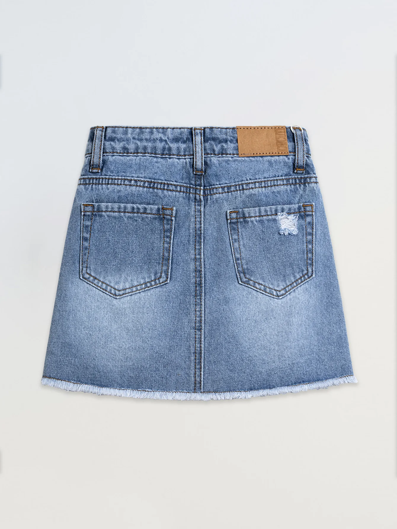 For Baby Girls Summer Denim Skirt,Raw Edge Fashion Jeans Short Dress