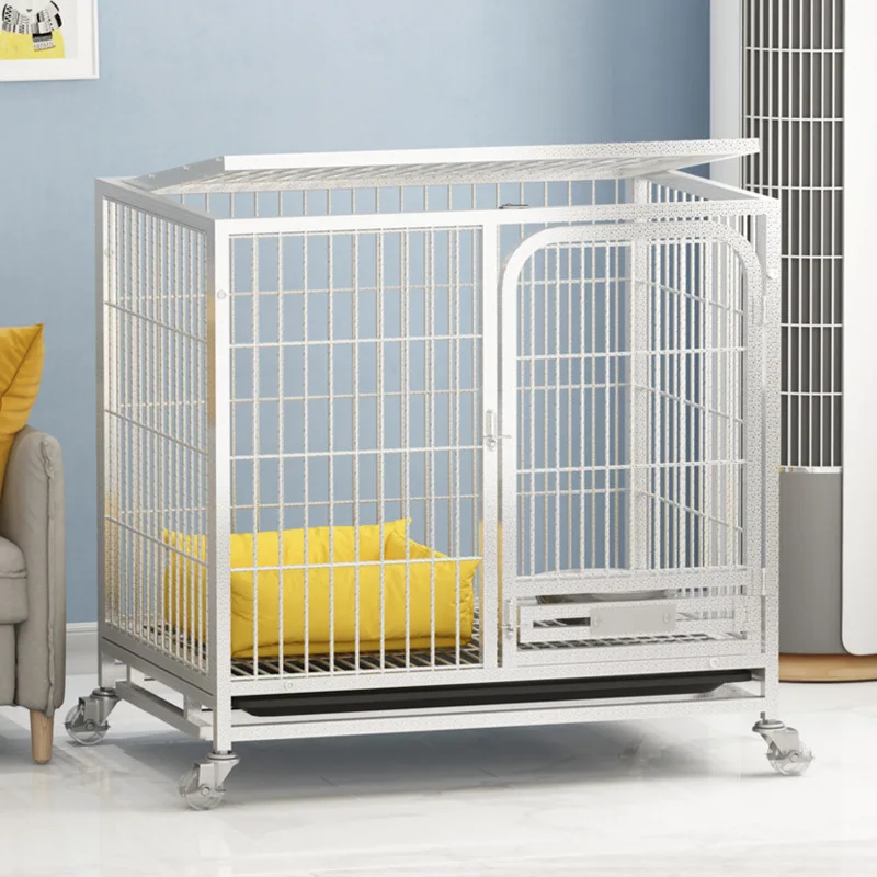 

Dog Crate Large Dog Medium Dog Crate with Toilet Separation Home Indoor and Outdoor Golden Retriever Labrador Cage
