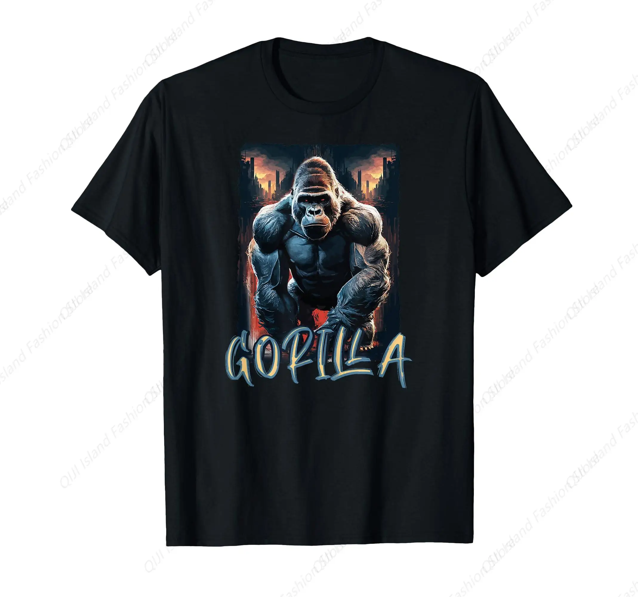 

Fashion Jungle Gorilla Growing Scary Silverback Gorilla T-shirt