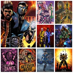 Fighting Games DIY Diamond Painting Kit For Mortal Kombat Picture Decor Diamond Embroidery Game Fans Home Decor Hand Gift