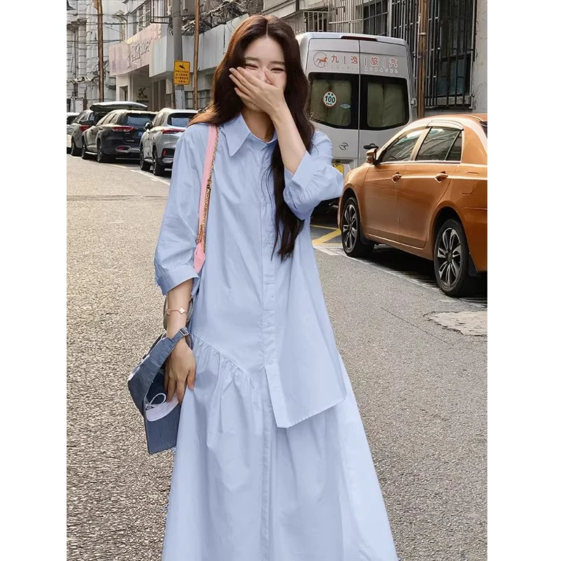 Vestidos de manga comprida vestido feminino festa de noite primavera malha floral bordado barco-pescoço manga bufante em camadas cintura gota mori menina