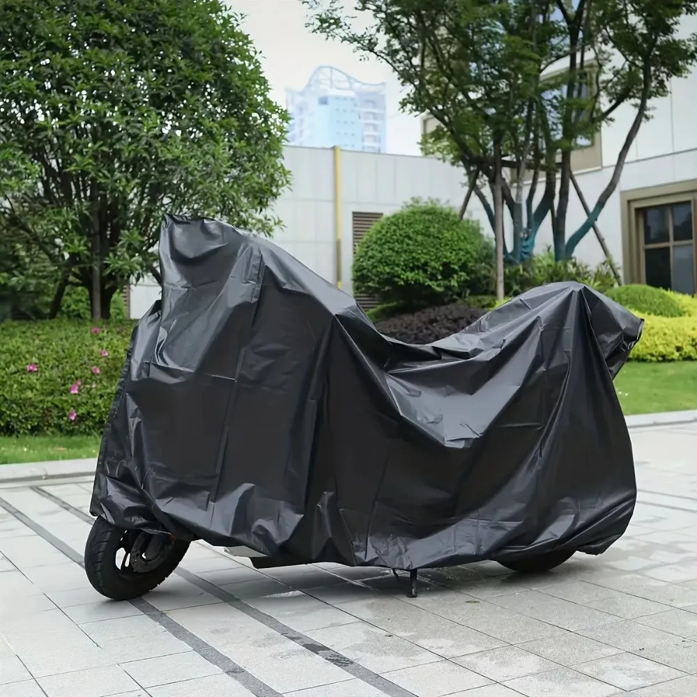 Universelle Motorradabdeckung, sonnenfest, staubdicht, wasserdicht, für Fahrrad, Roller, Elektromobil, UV-Schutz, reflektierende Streifen