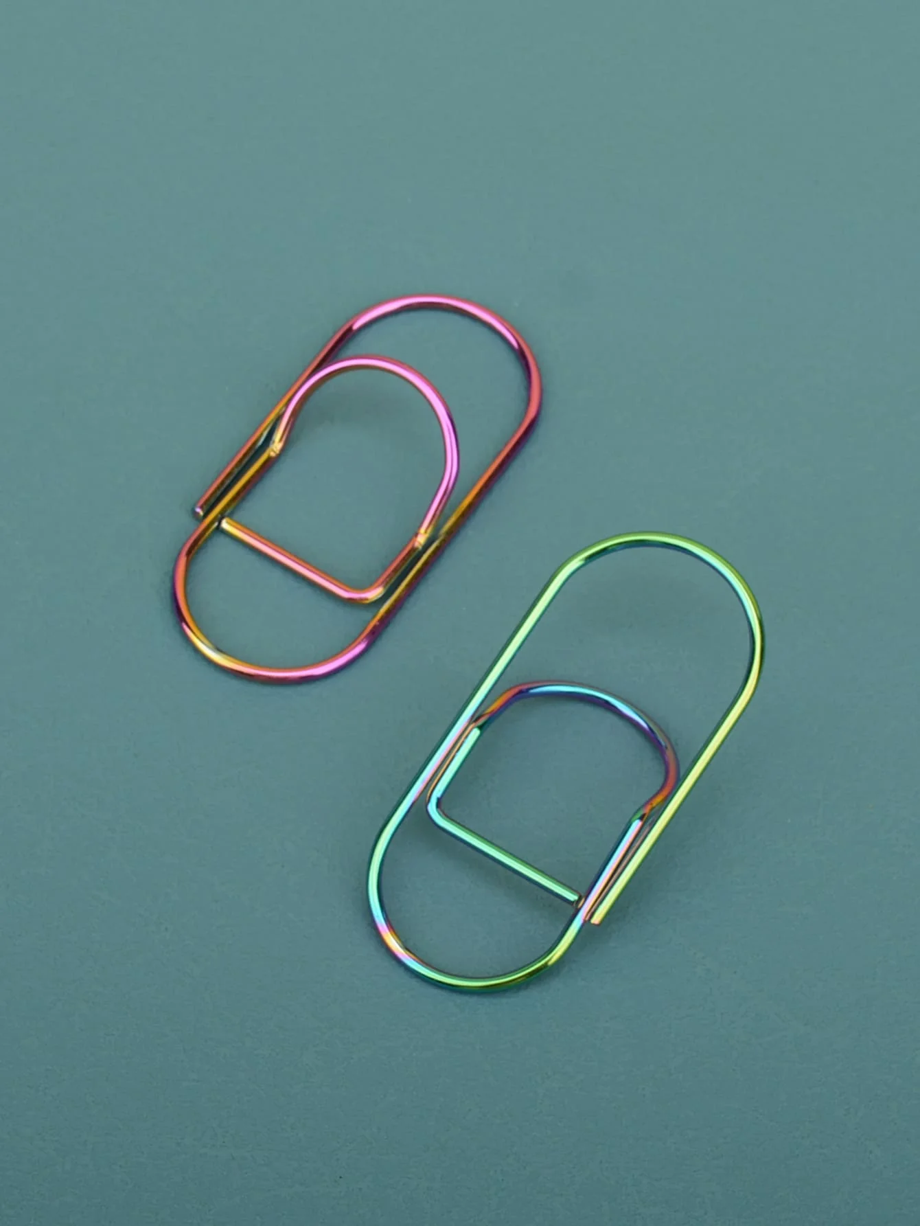 Mehrfarbiger Metall-Schreibstift-Clip - Kreativer Multifunktionaler Tragbarer Notizbuch-Zubehör Büro-Schul-Schreibwaren-Organizer-Clip – Detail 7