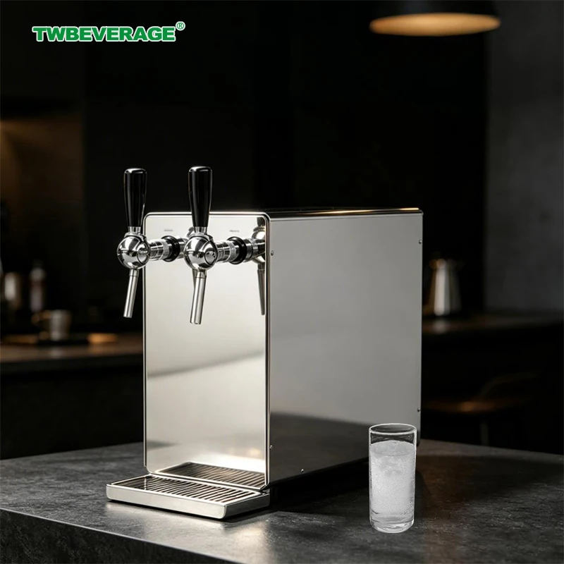 304 Stainless Steel Polished Electric Desktop Cooling Soda Sparkling Water Dispensing Machine For Catering And Commercial Use