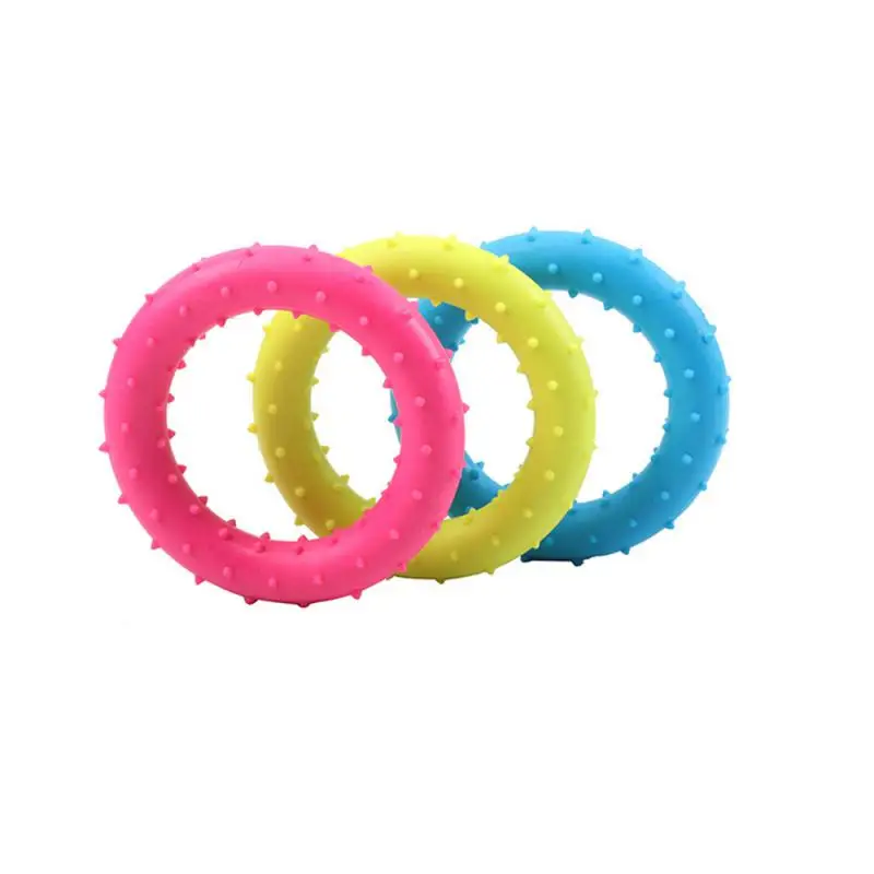 Pet Flying Disk Grind Teeth /blue/fruit Green Dog Toys Interactive Supplies Thorn Circle Pet Toy Floating Tpr Bite Ring Toy