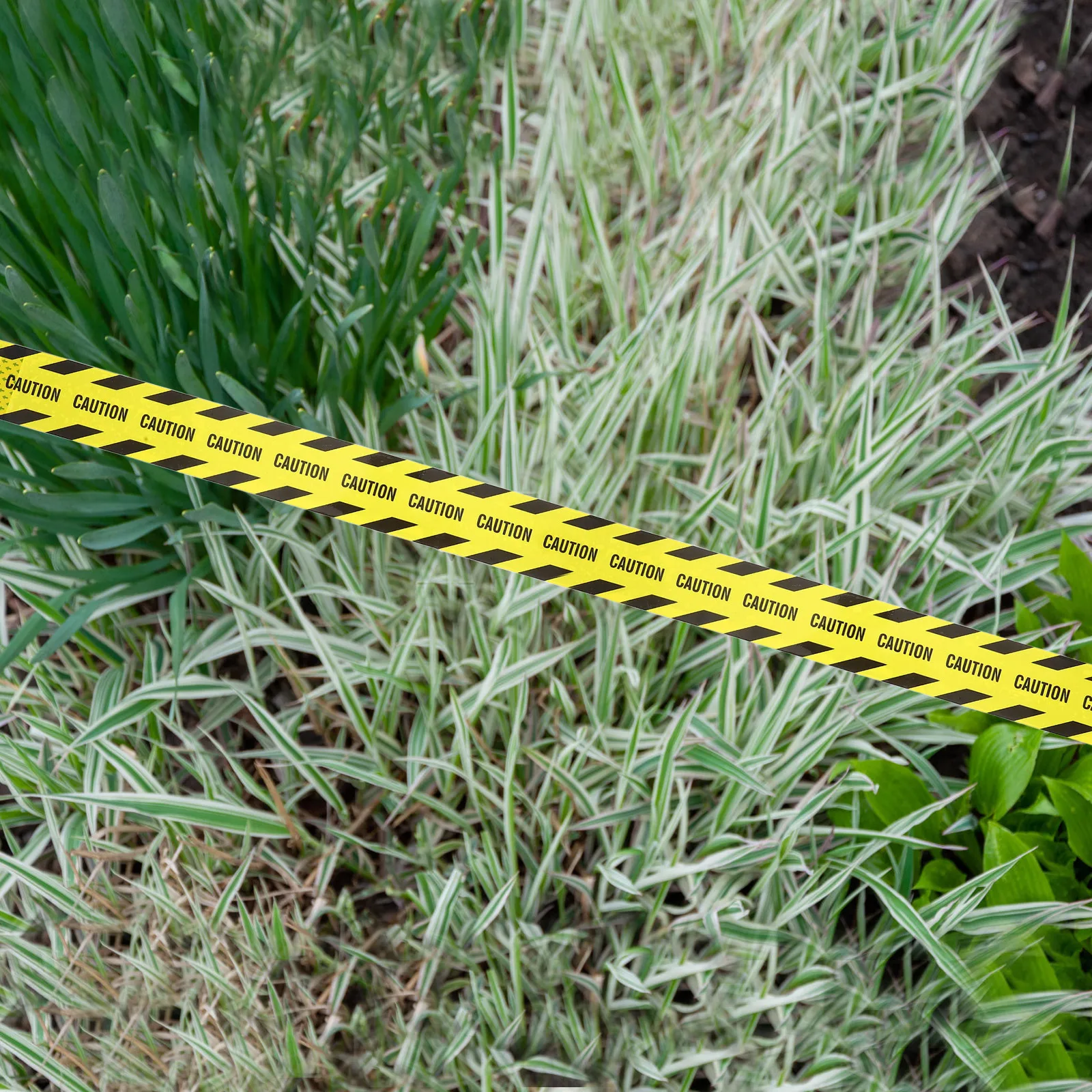 1 لفة شريط أمان عالي الوضوح باللون الأصفر مع نص أسود، التصاق قوي لعلامات جدار الأرض ومقاومة الانزلاق #5