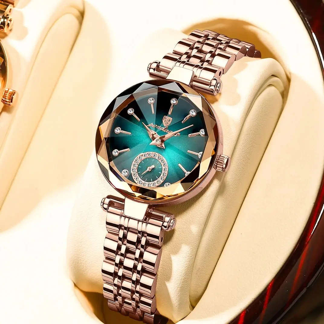 POEDAGAR Elegant Ladies Wristwatch Waterproof Stainless Steel Luxury Watch for Woman High Quality Fashion Women's Quartz Watches