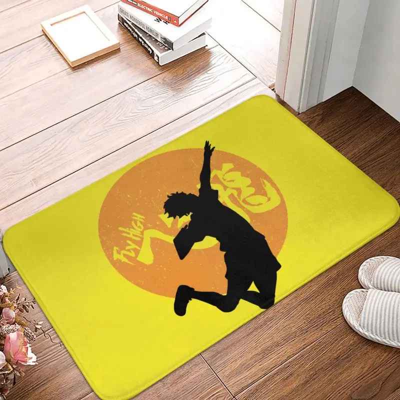 Karasuno Fly High Front Door Mat Anti-Slip Outdoor Quick Dry Haikyuu Hinata Shoyo Doormat Kitchen Bedroom Entrance Rug Carpet