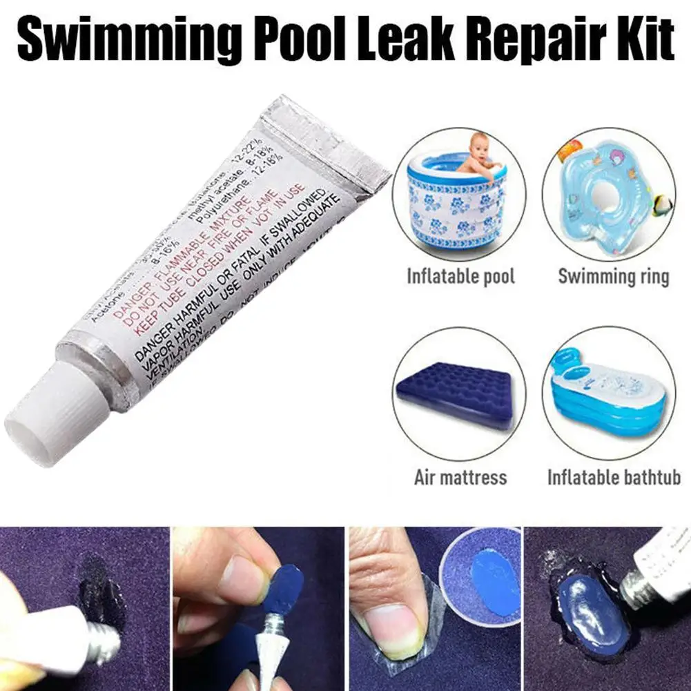 1/5pcs Repair PVC Adhesive Vinyl Glue Repair Kit For Inflatables Waterbed Air Mattress Patch Adhesive Inflatable Boat Swim Pool