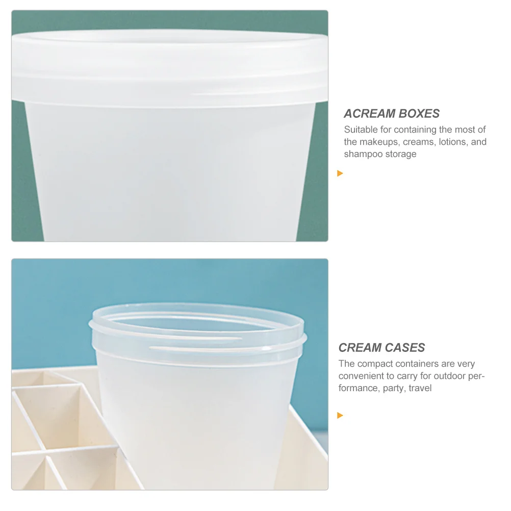 

5Pcs Cream Dispensing Cases Exquisite Lightweight Travel Makeup Container Jar for Facial Cream Ointments Mask Storage Portable