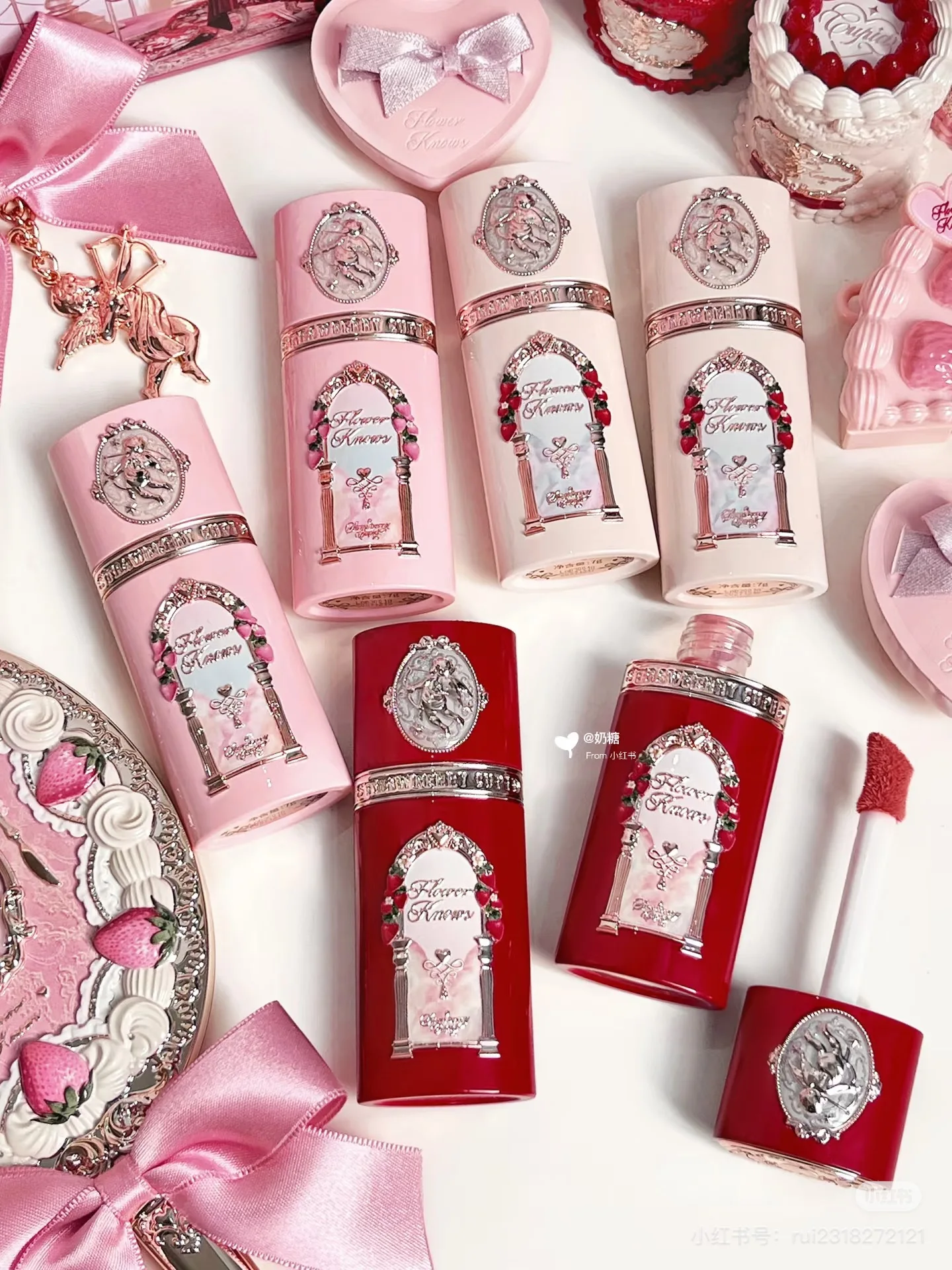 

Flower Knows strawberry Cupid Liquid Blush Contour Long Wear Beauty Moisturizing Natural Blush Tone Cream Blush Makeup