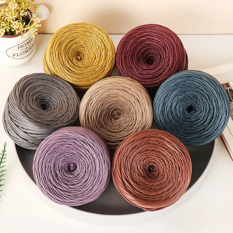 Nappa Matte Imitation Leather Fabric Thread,DIY Woven Bag Fashion Jacket Crochet Thread,Handmade Accessory Yarn,200g Chunky Yarn