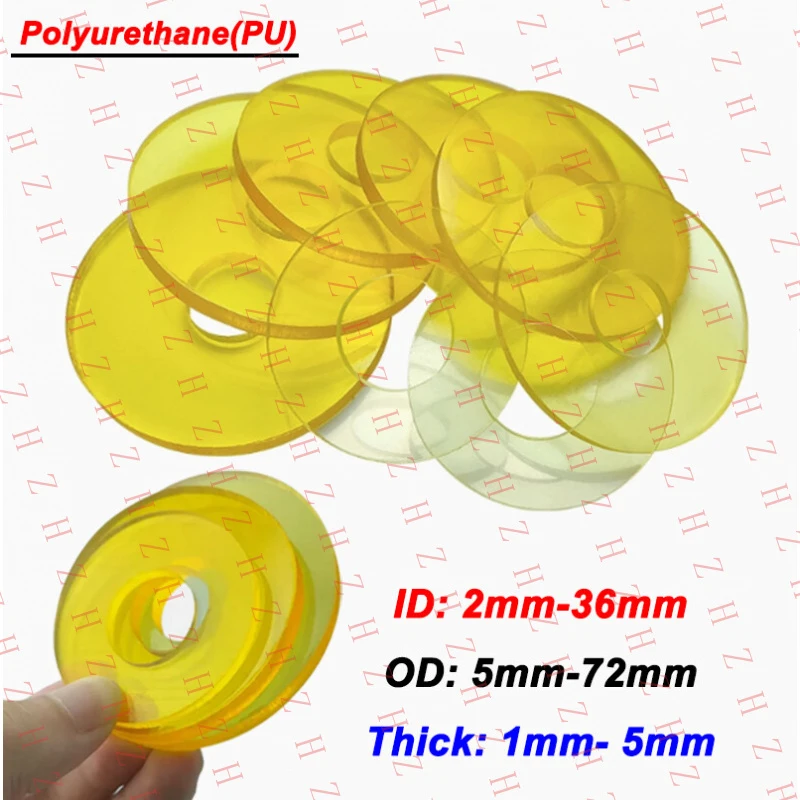 

U+ PU Flat Round Ring Washer Sealing Gaskets polyurethane 1mm-5mm Thick OD 5mm-72mm【Minimum order: 10 pieces】