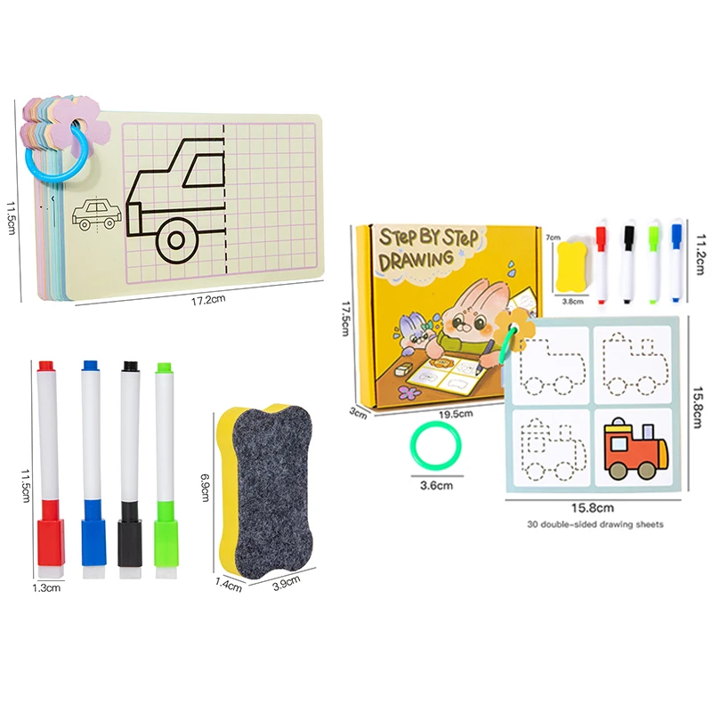 Magische Tracing Werkmap Montessori Pen Controle Trainingsboek Herbruikbare Magische Praktijk Schrift Kinderen Tekenen Onderwijsboeken